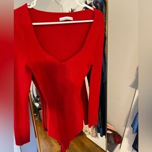 Abercrombie red bodysuit